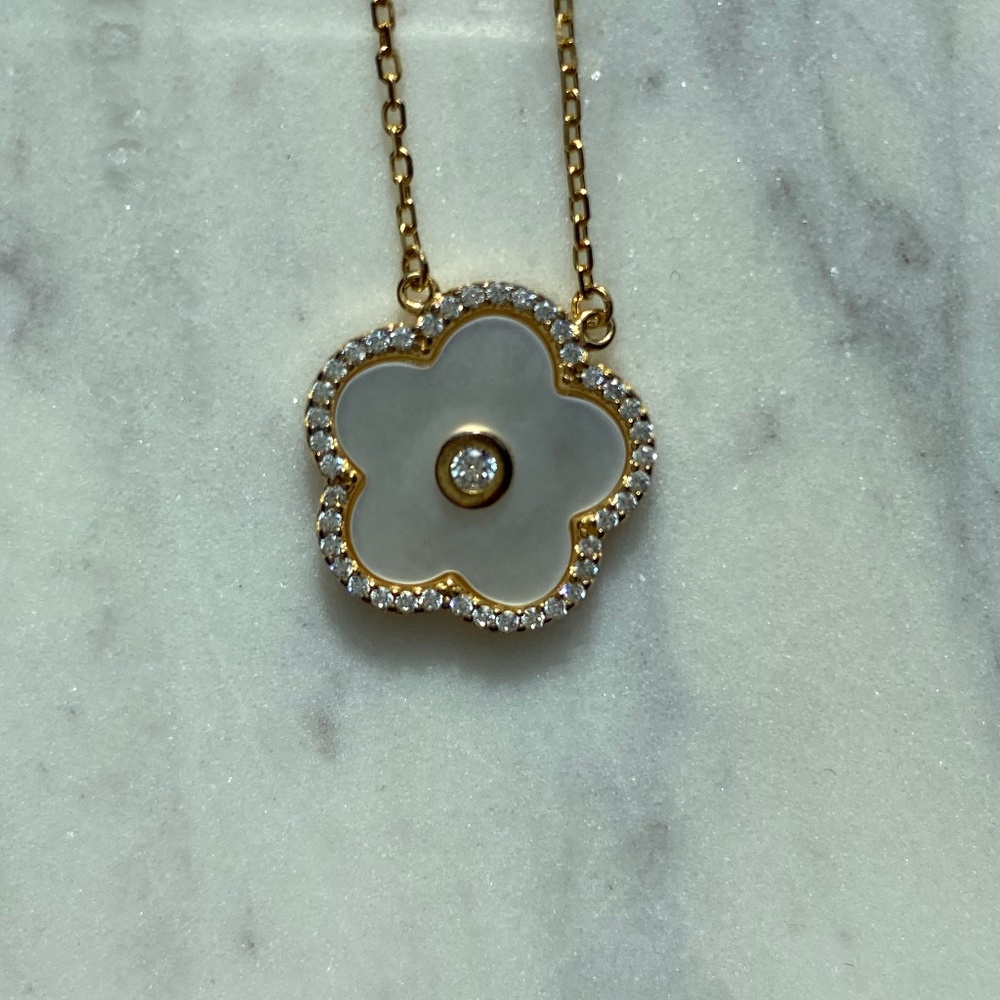 Rachel Zoe Mother of Pearl 18" necklace NWT